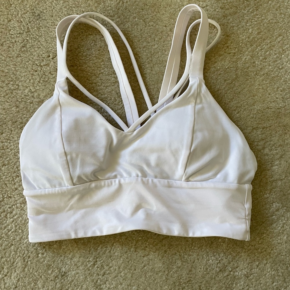 Lululemon White Sports Bra